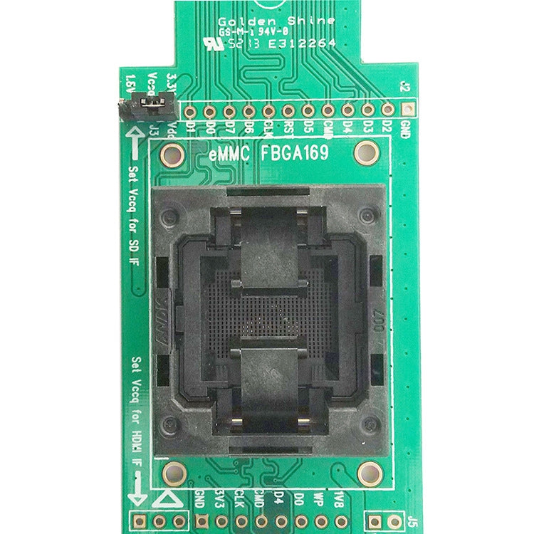 EMCP153/169 Downward Pressure Shrapnel To SD Interface Test Socket