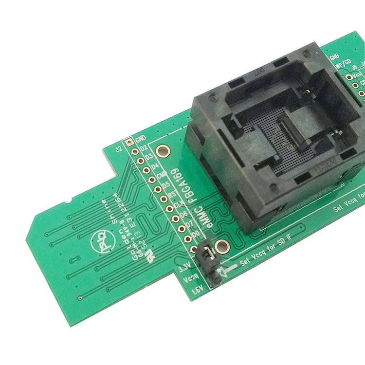 EMCP153/169 Downward Pressure Shrapnel To SD Interface Test Socket