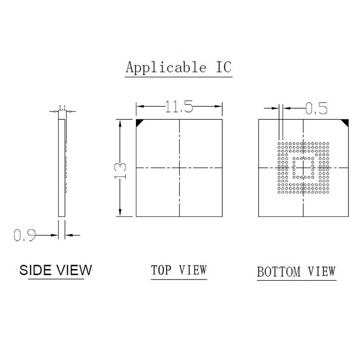 EMCP153/169 Downward Pressure Shrapnel To SD Interface Test Socket