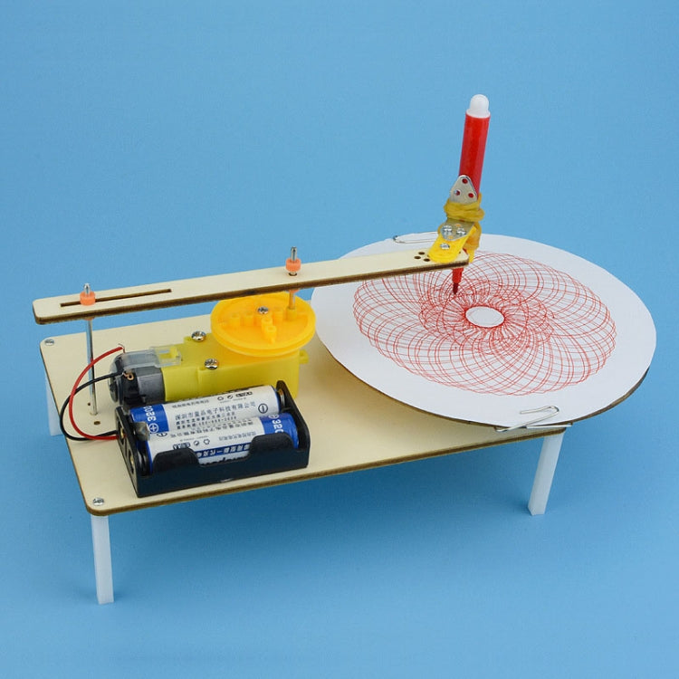 Scientific Small Production DIY Electric Plotter Primary School Students Hand-made Creative Invention of Children Technology Materials(As Show)