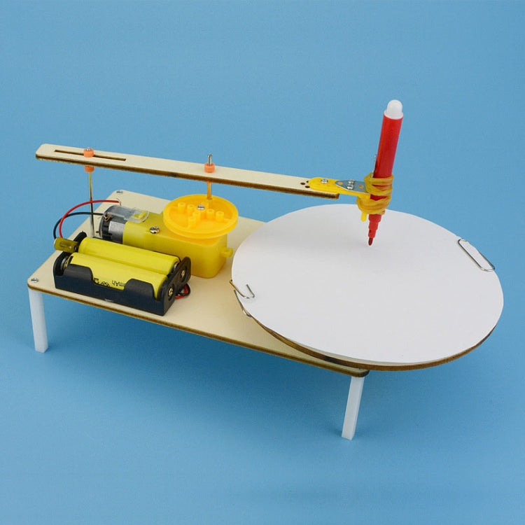 Scientific Small Production DIY Electric Plotter Primary School Students Hand-made Creative Invention of Children Technology Materials(As Show)