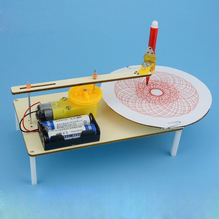 Scientific Small Production DIY Electric Plotter Primary School Students Hand-made Creative Invention of Children Technology Materials(As Show)