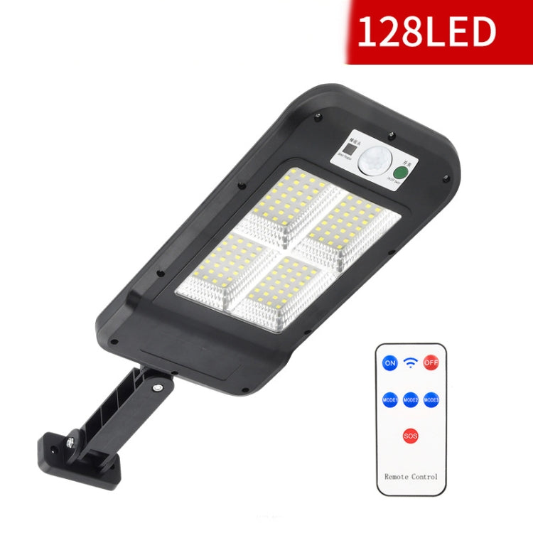 Solar Wall Light Outdoor Waterproof Human Body Induction Garden Lighting Household Street Light 4 x 32LED With Remote Control