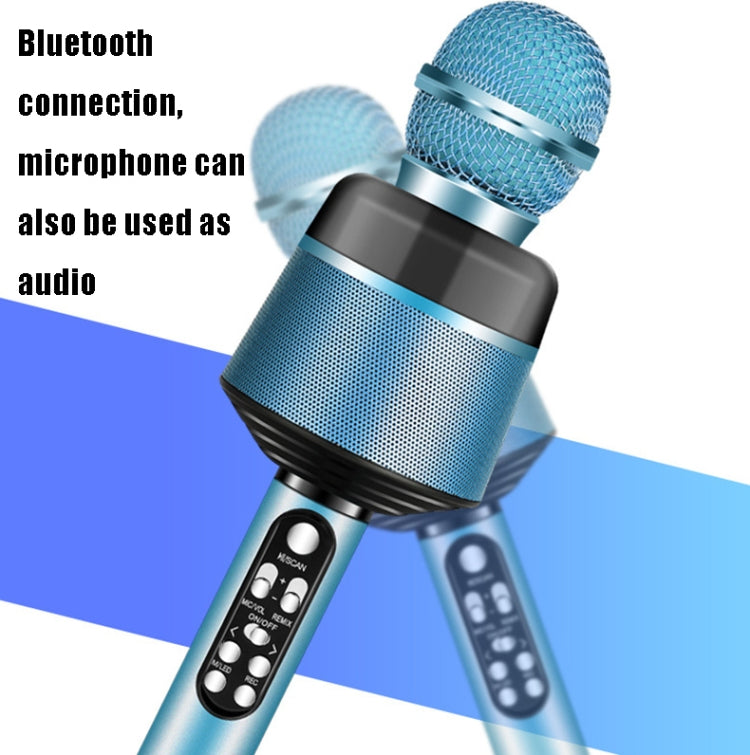 Q008 Mobile Phone Karaoke Condenser Microphone Wireless Bluetooth Live Microphone