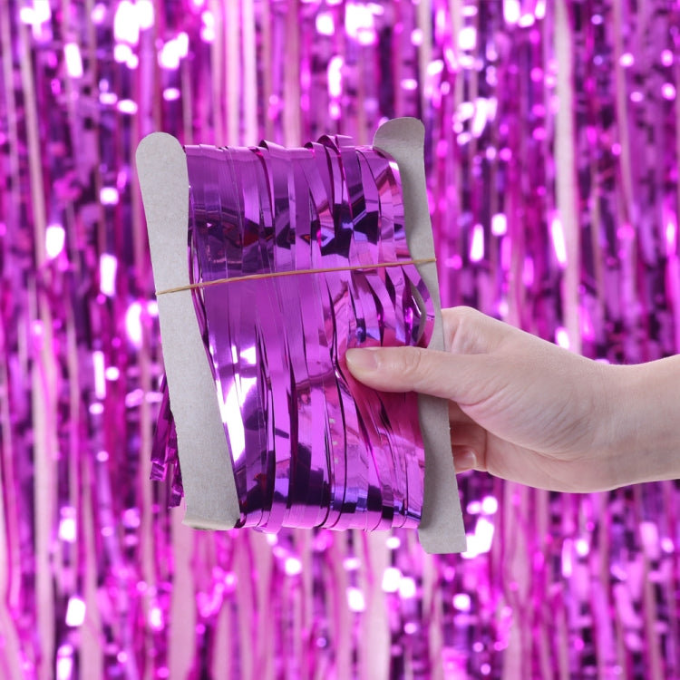 5 PCS 1 x 2m  Light Rain Silk Curtain Holiday Party Decoration Photo Background Wall Decoration