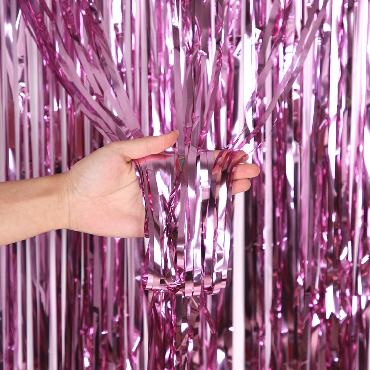 5 PCS 1 x 2m  Light Rain Silk Curtain Holiday Party Decoration Photo Background Wall Decoration