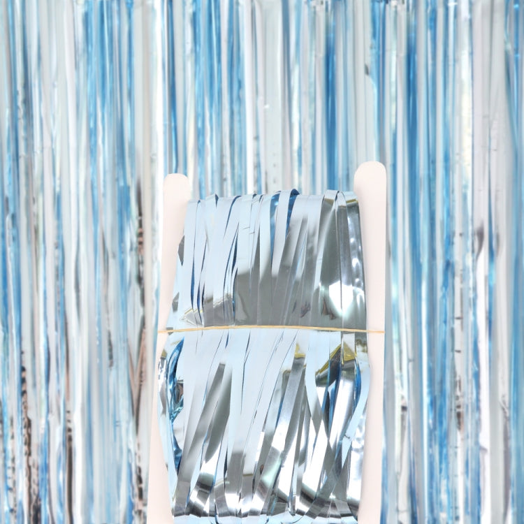 5 PCS 1 x 2m  Light Rain Silk Curtain Holiday Party Decoration Photo Background Wall Decoration