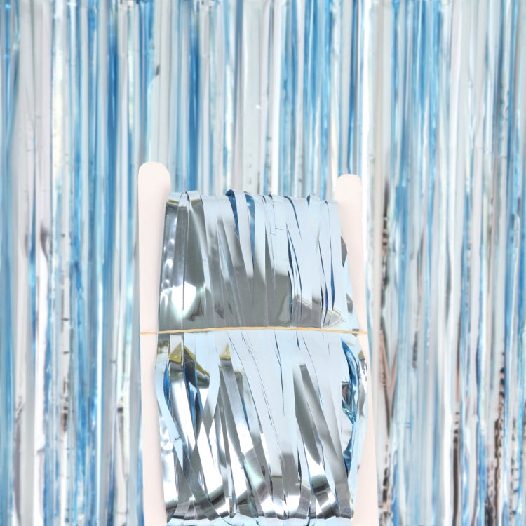 5 PCS 1 x 2m  Light Rain Silk Curtain Holiday Party Decoration Photo Background Wall Decoration