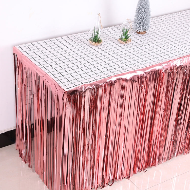 5 PCS 1 x 2m  Light Rain Silk Curtain Holiday Party Decoration Photo Background Wall Decoration