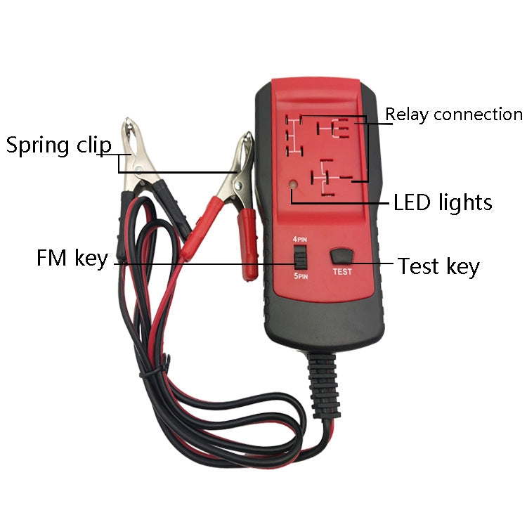 AE100 Car Relay Tester Car 12v Four-Pin Five-Pin Relay Test Instrument