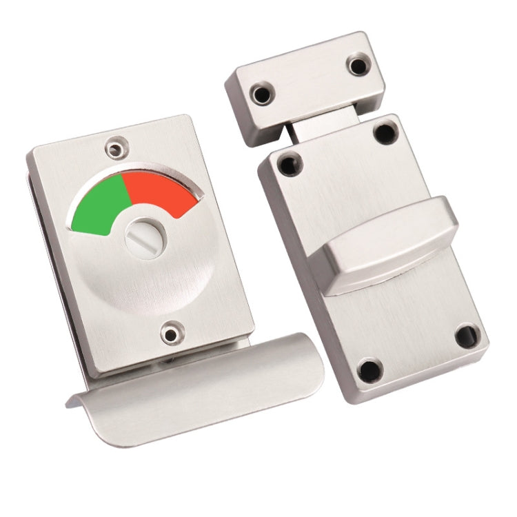 Toilet Red & Green Display Door Lock Public Toilet Stainless Steel Bolt Lock Indicating lock With Handle