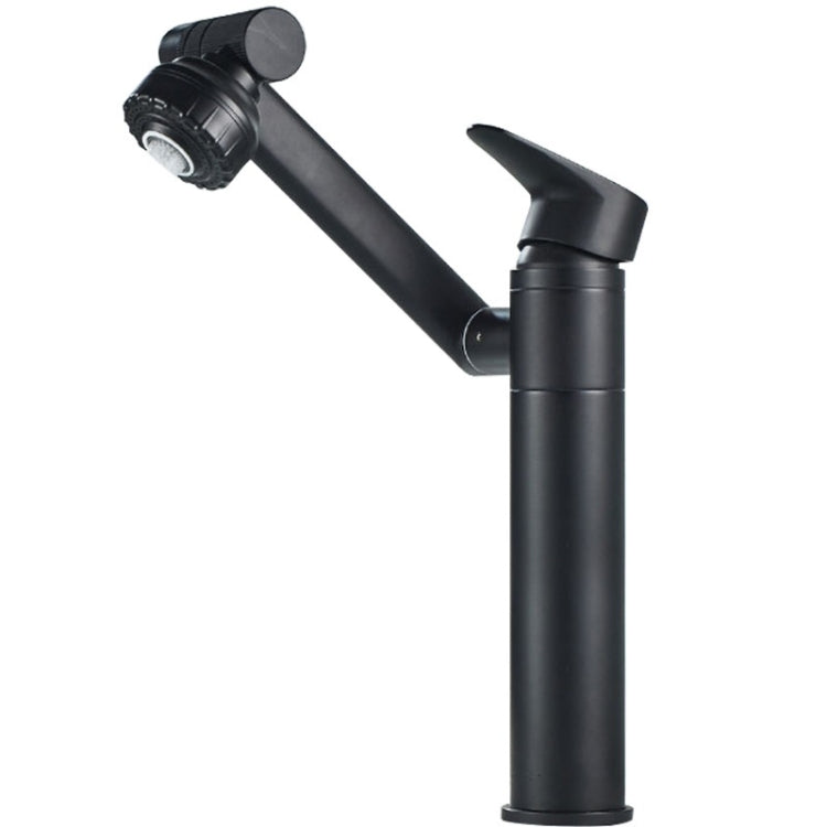 Universal Swivel Faucet Bathroom Hot & Cold Dual-Out Mode Faucet, Specification: High HT-90560-1