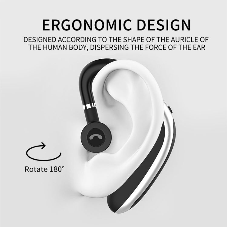 K20 Wireless Bluetooth Earphone 5.0 Car Ear-Mounted Headset Supports Long Standby & Battery Display & HD Call