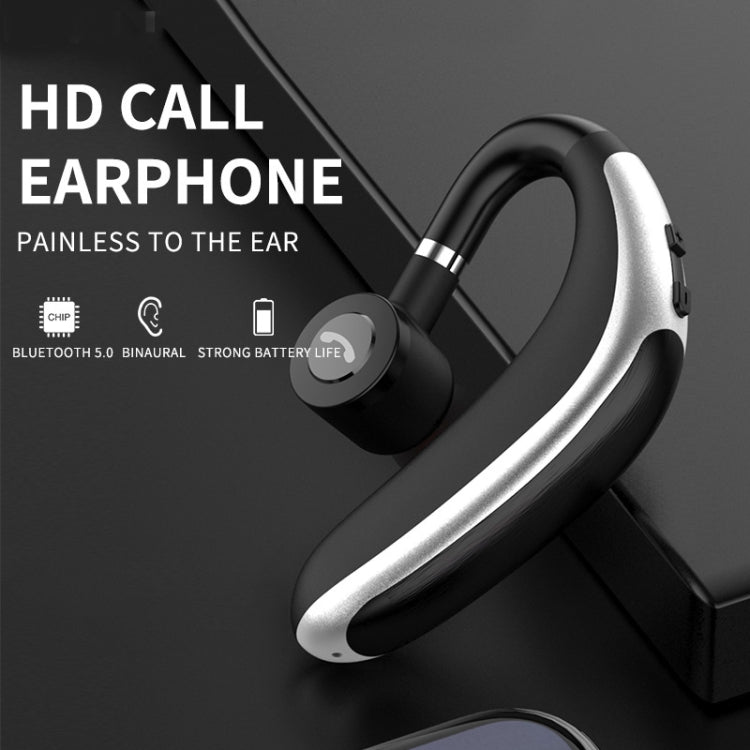 K20 Wireless Bluetooth Earphone 5.0 Car Ear-Mounted Headset Supports Long Standby & Battery Display & HD Call