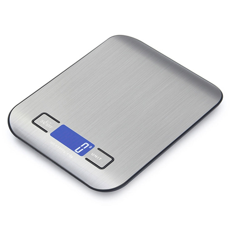 Stainless Steel Small Food Electronic Scale Kitchen Portable Baking Electronic Scale, Colour: 10kg/1g (Battery Model Black)