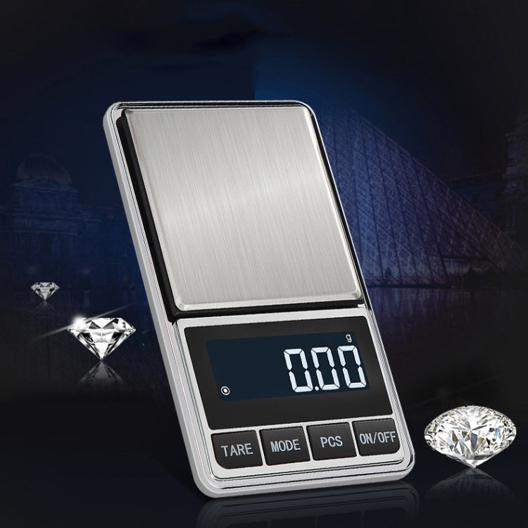 Kitchen Stainless Steel Mini Portable Scale High Precision Jewelry Scale Electronic Scale, Specification: 500g/0.01g