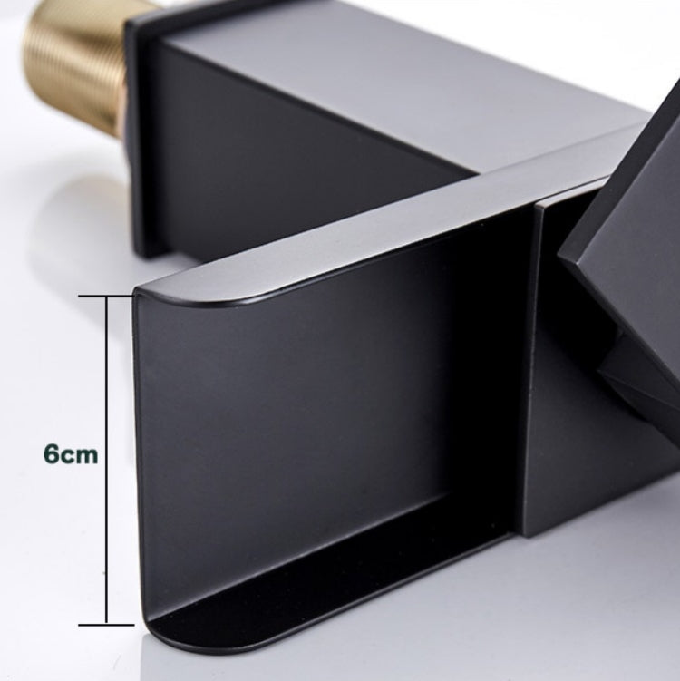 Bathroom Wide Mouth Faucet Square Sink Single Hole Basin Faucet, Specification: HT-81566 Wide-mouth Short Type
