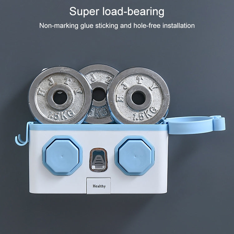 Household Bathroom Multifunctional Hair Dryer Rack Toothpaste Toothbrush Storage Box Free Perforation Wall-Mounted Rack