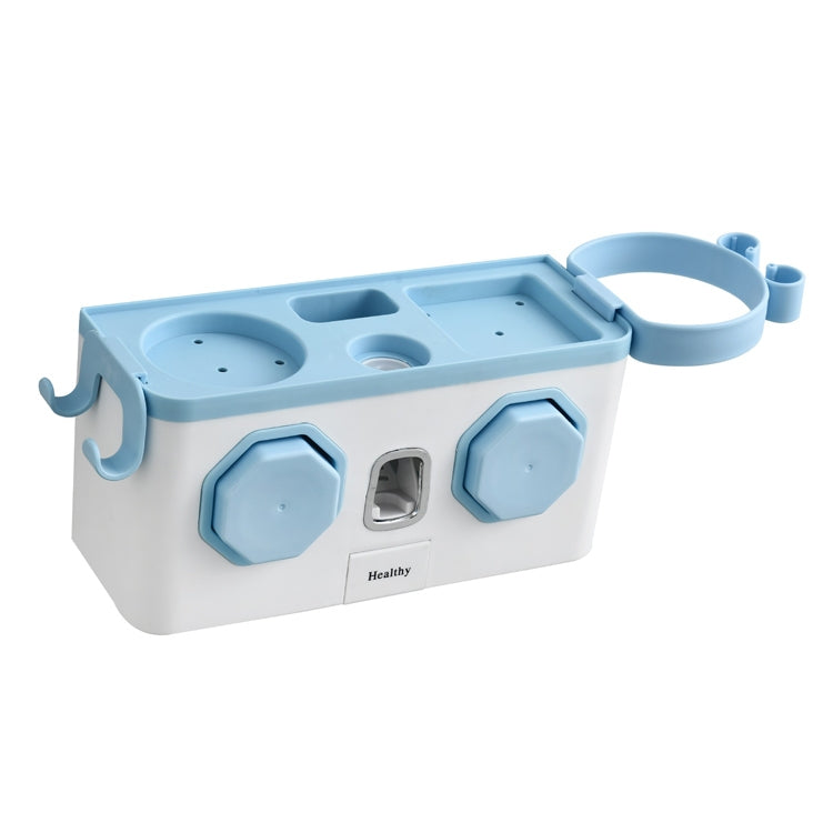 Household Bathroom Multifunctional Hair Dryer Rack Toothpaste Toothbrush Storage Box Free Perforation Wall-Mounted Rack