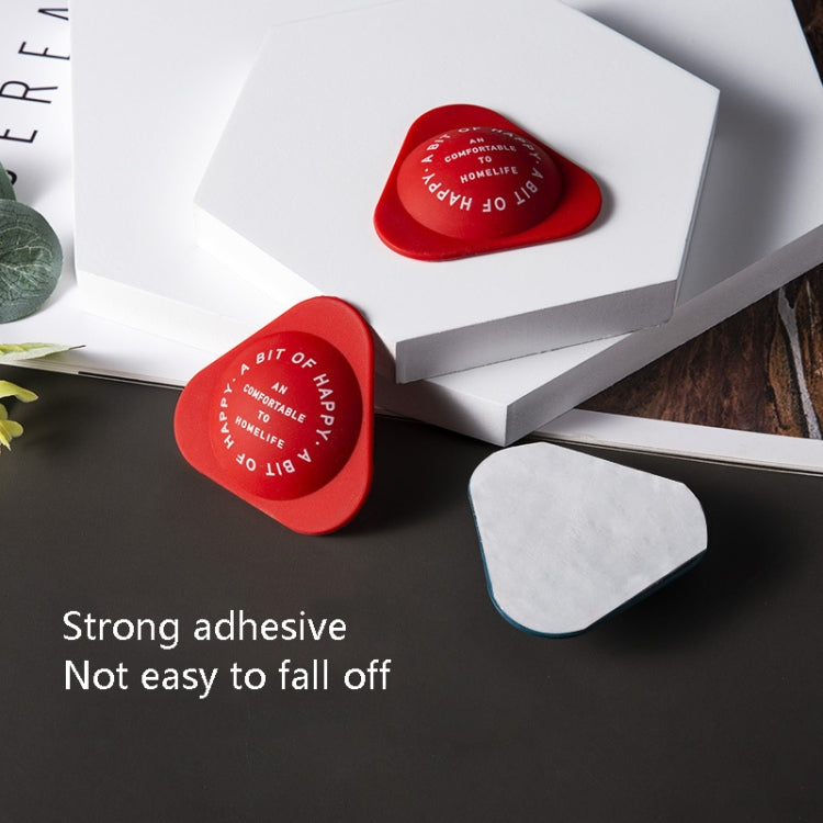 8 PCS / 2 Sets Silicone Anti-Collision Stickers For Household Door Handles Pad Doors Back Cabinet Doors Wall Stickers Refrigerator Anti-Collision Door Stickers