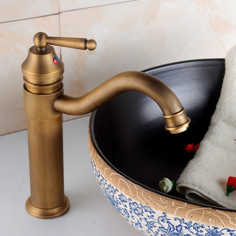 Single Hole Seated Copper Faucet Antique Basin Faucet