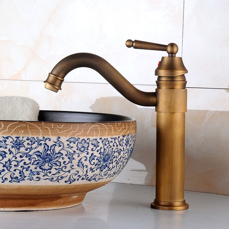Single Hole Seated Copper Faucet Antique Basin Faucet