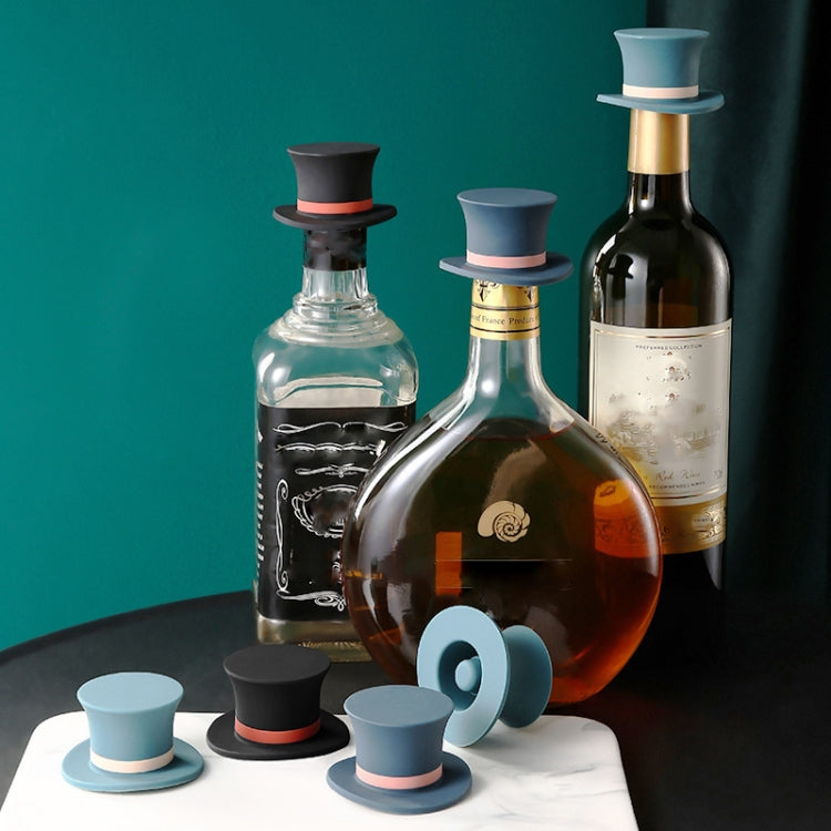 3 PCS Household Magic Hat Shape Wine Bottle Stopper Silicone Wine Beer Soy Sauce Seasoning Fresh-Keeping Bottle Cap