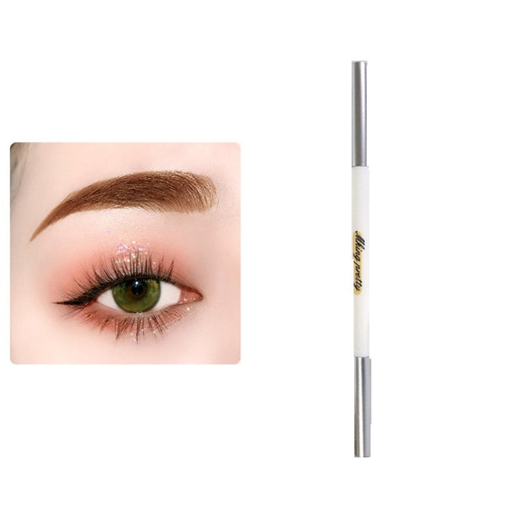 10 PCS Double Head Waterproof Automatic Rotating Beauty Eyebrow Pencil