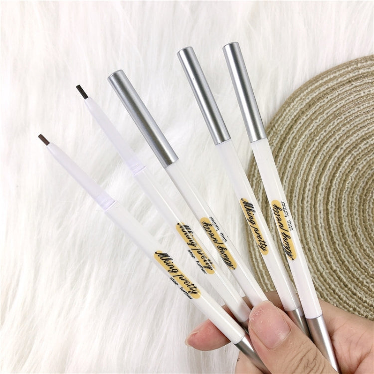 10 PCS Double Head Waterproof Automatic Rotating Beauty Eyebrow Pencil