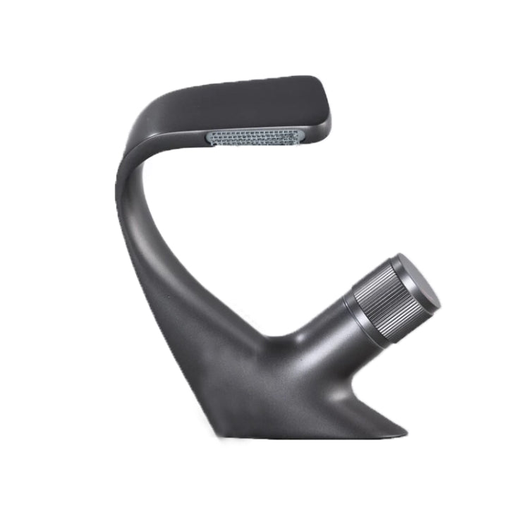 Basin Waterfall Type Hot & Cold Water All-Copper Faucet Bathroom Sanitary Ware (Gun Grey)