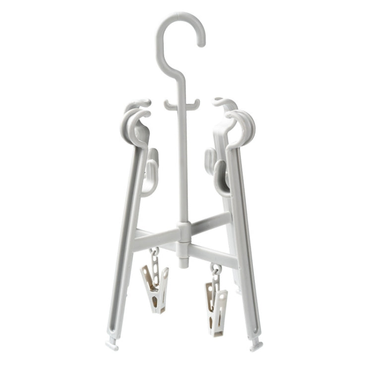 3 PCS Creative Windproof Double Hook Balcony Shoe Rack Multifunctional Hook For Hanging Shoes Drying Rack