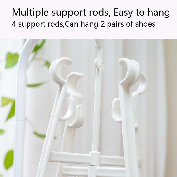 3 PCS Creative Windproof Double Hook Balcony Shoe Rack Multifunctional Hook For Hanging Shoes Drying Rack