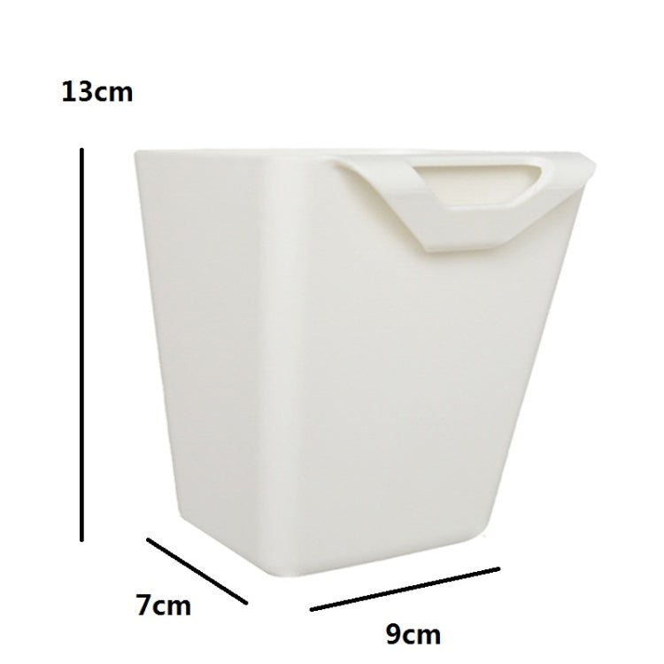 7 PCS Portable Hanging Bucket Kitchen Tableware Sundries Storage Plastic Box A Style(White)