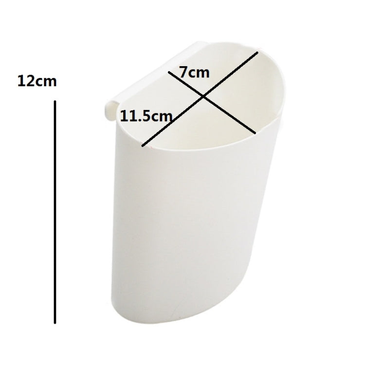 7 PCS Portable Hanging Bucket Kitchen Tableware Sundries Storage Plastic Box B Style(White)