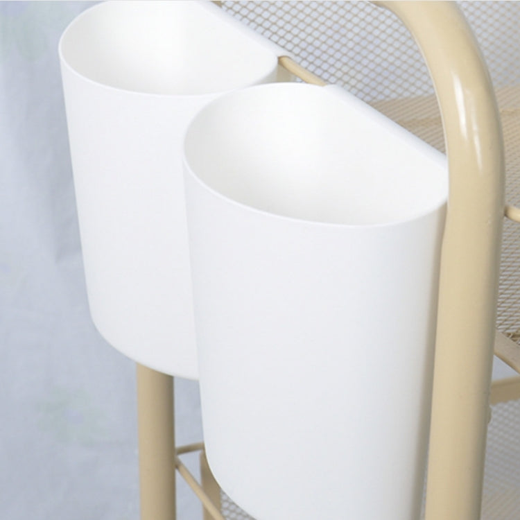 7 PCS Portable Hanging Bucket Kitchen Tableware Sundries Storage Plastic Box B Style(White)