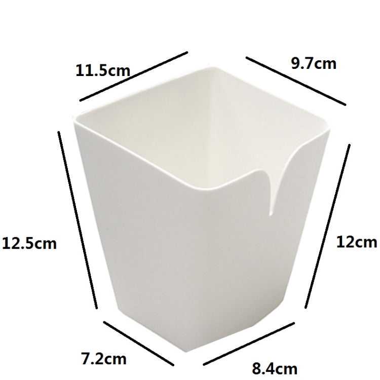 7 PCS Portable Hanging Bucket Kitchen Tableware Sundries Storage Plastic Box C Style(White)