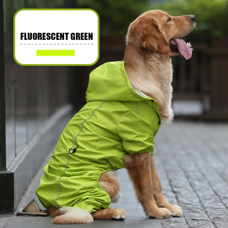 Medium & Large Dog Raincoats Pet Four-Legged Cloak Raincoat, Size: L
