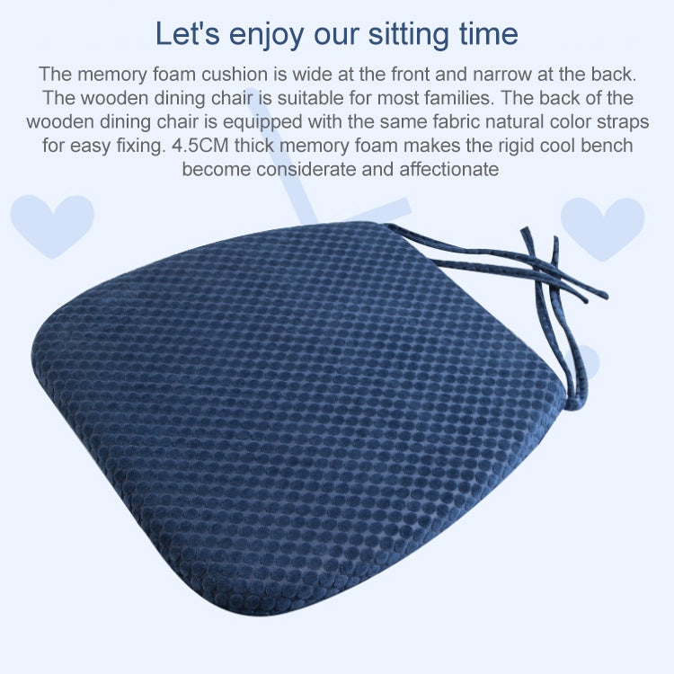 Memory Foam Thicken Stool Cushion Sofa Window Sill Bay Window Seat Cushion, Colour: Bandage (Navy Blue)