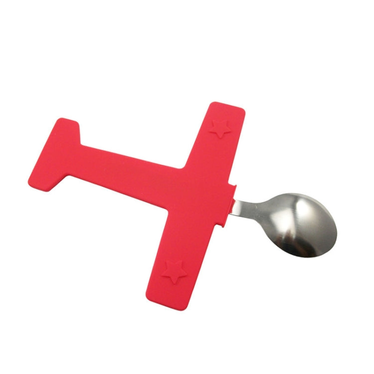 2 in 1 Aircraft Fork And Spoon Cutlery Children Silicone Portable Cutlery Set