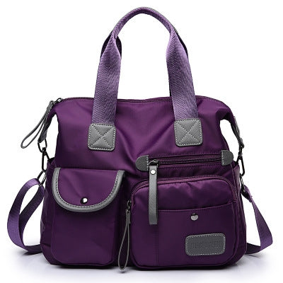 Waterproof Oxford Cloth Handbag Casual Nylon Shoulder Diagonal Bag Female Bag Canvas Bag
