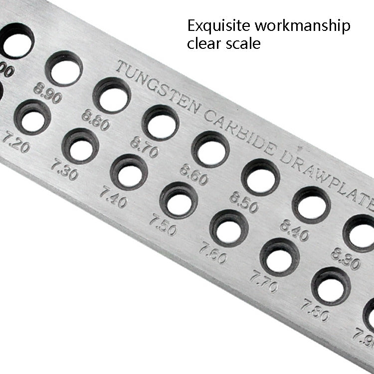 3 Rows 39 Holes 0.26-2.80mm Round Drawing Board Gold And Silver Drawing Board Semi-Circular Drawing Board Jewelry Tools