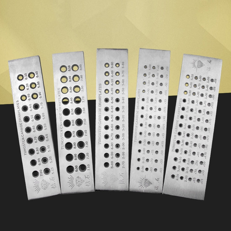 2 Rows 20 Holes 7.10-9.00mm Round Drawing Board Gold And Silver Drawing Board Semi-Circular Drawing Board Jewelry Tools