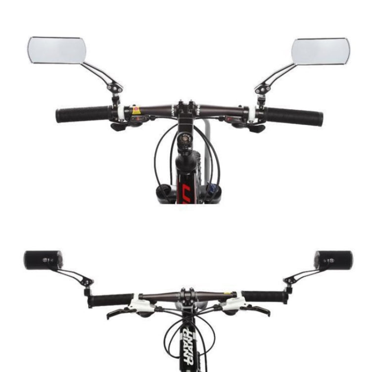 2 PCS Mountain Bike Rearview Mirror Electric Vehicle Aluminum Alloy Mirror, Random Color Delivery