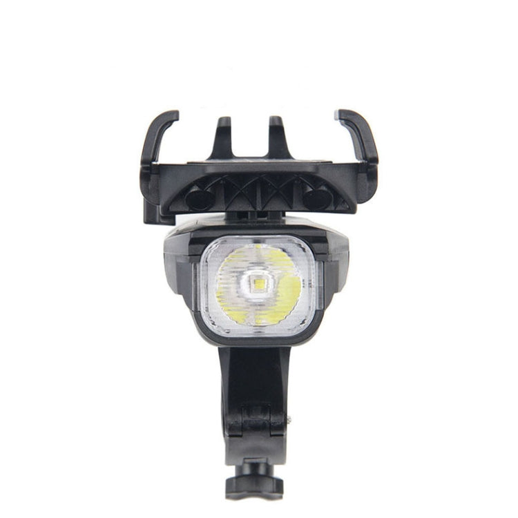 500LM Bicycle Light Mobile Phone Holder Multi-Function Riding Front Light With Horn 2400 mAh (Black Orange)