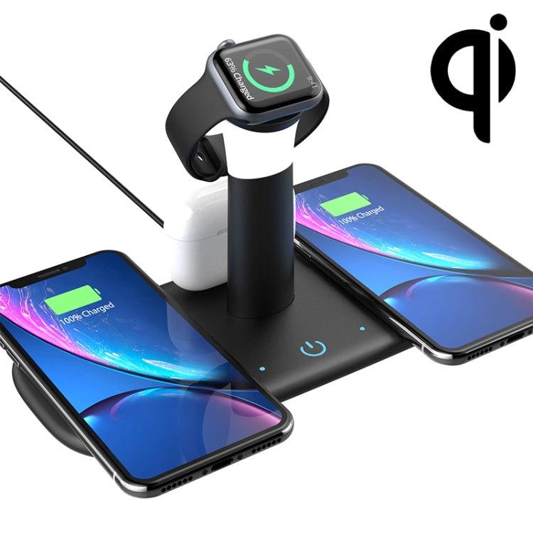 LH5 Five-In-One Multi-Function Wireless Charger with Night Light  For IPhone / Apple Watch / AirPods