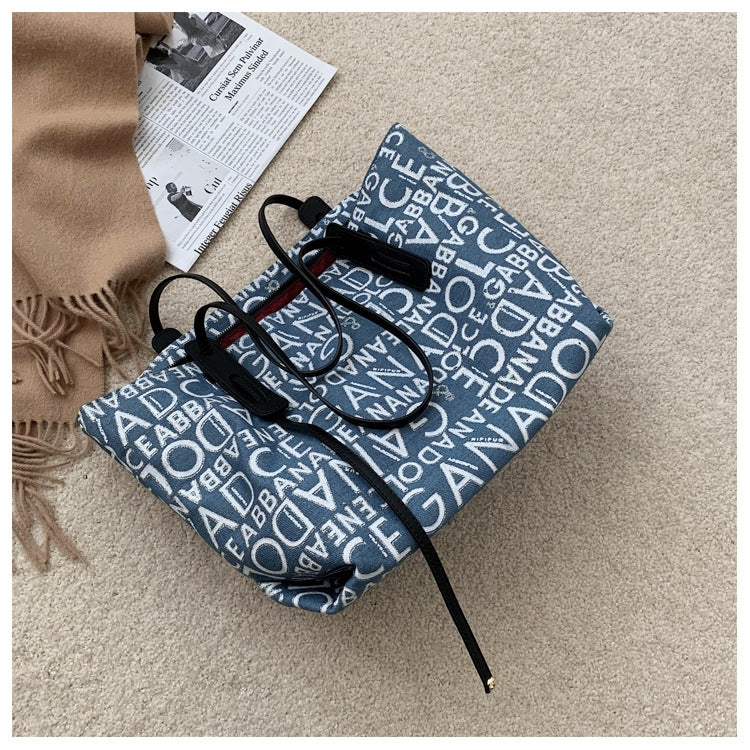 2578MDD Autumn And Winter Fashion Printed Female Bag Large Capacity Single Shoulder Bag
