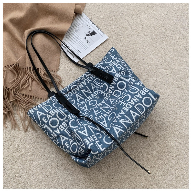 2578MDD Autumn And Winter Fashion Printed Female Bag Large Capacity Single Shoulder Bag