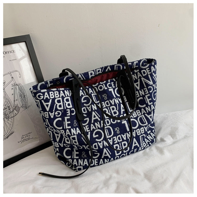 2578MDD Autumn And Winter Fashion Printed Female Bag Large Capacity Single Shoulder Bag
