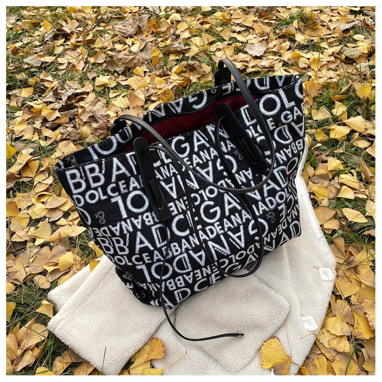 2578MDD Autumn And Winter Fashion Printed Female Bag Large Capacity Single Shoulder Bag