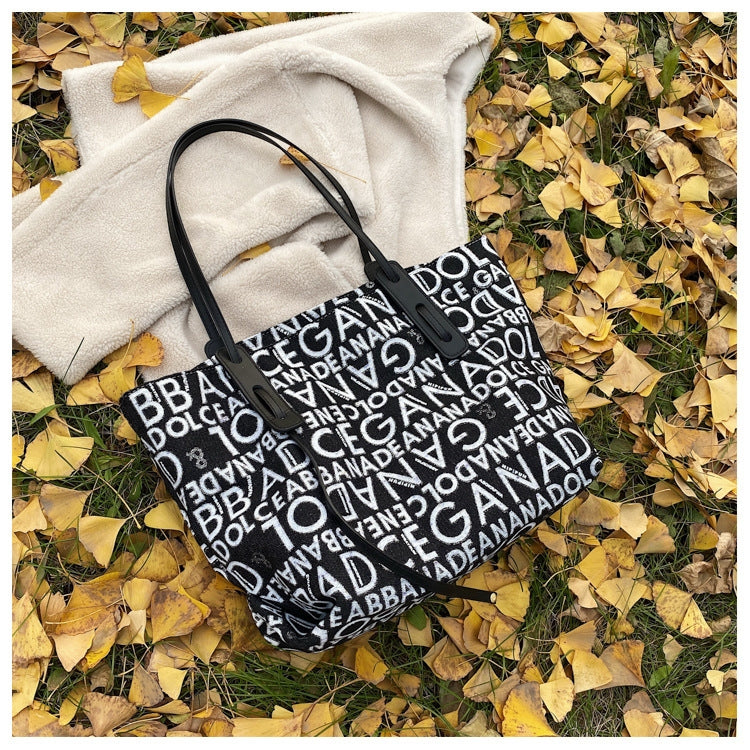 2578MDD Autumn And Winter Fashion Printed Female Bag Large Capacity Single Shoulder Bag